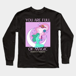 Mystical Woman Magical Esoteric Long Sleeve T-Shirt